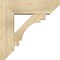 Ekena Millwork Merced Slat Rough Sawn Bracket w/ Offset Brace, Douglas Fir, 8"W x 26"D x 26"H BKT0806X26X26MRC06RDF - alternate 3